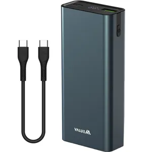 밸류엠 메탈 45W PPS 초고속 PD 충전 초미니 보조배터리 10000mAh + CtoC 60W케이블