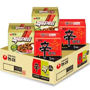 농심 신라면 5p x 2개 + 짜파게티 5p x 2개 세트