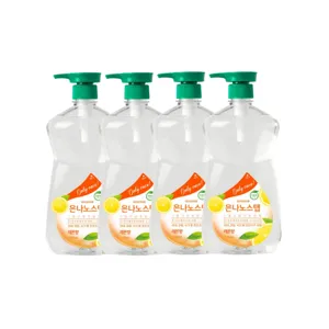 은나노스텝 시즌3 주방세제 1100ml x 4 (사과향), 4개, 1100ml